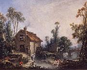 Francois Boucher Landscape with a Watermill oil painting picture wholesale